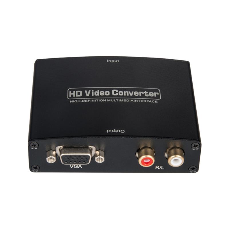 HDMI TO VGA + R \/ L 오디오 오디오 변환기 1080P