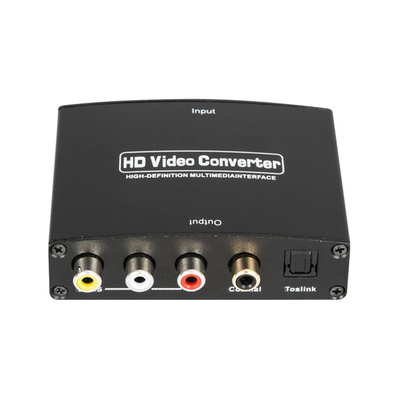 AV + Digital 오디오 변환기 자동 스케일러 1080P에 HDMI