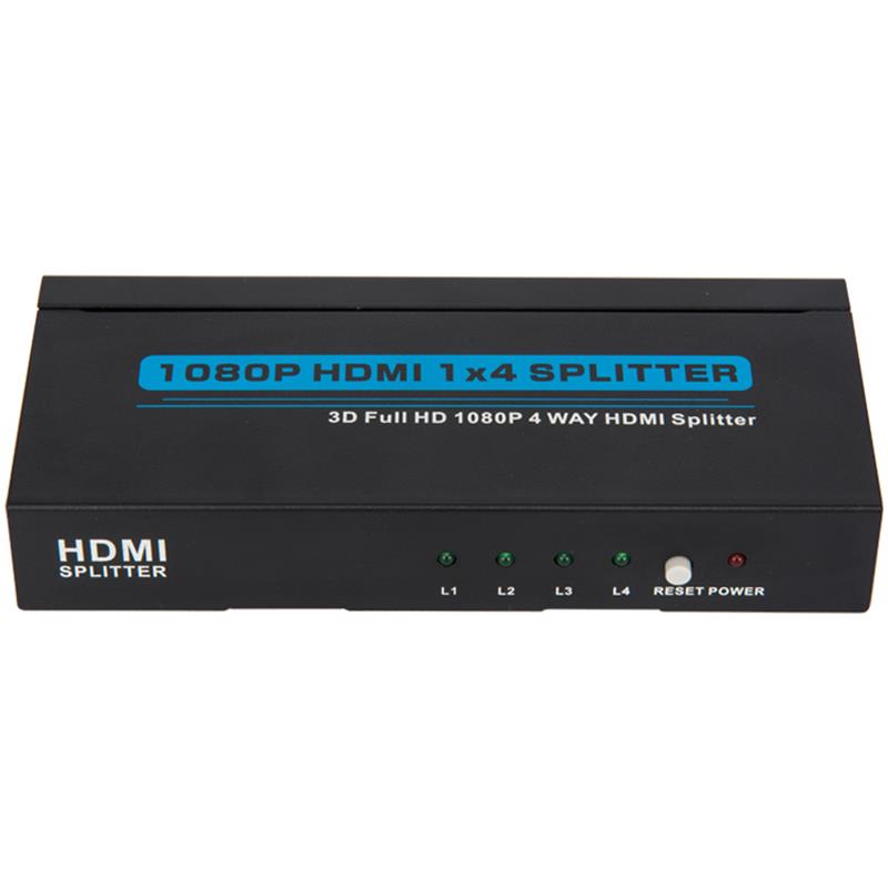 4 포트 HDMI 1x4 분배기 지원 3D Full HD 1080P