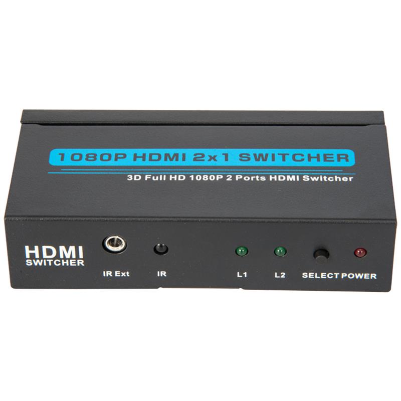 V1.3 HDMI 2x1 스위처 지원 3D Full HD 1080P